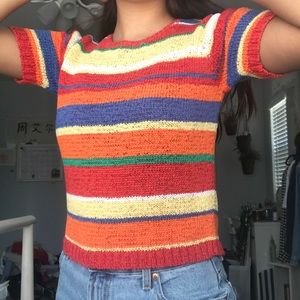 colorful woven top